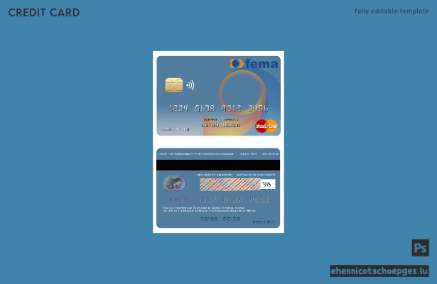 Benin Fema Bank Mastercard Beispielvorschau
